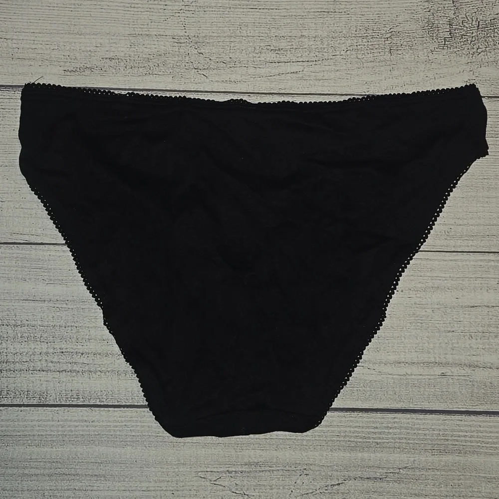 Victoria's Secret Bikini Panties Set Black/Pink Size L NWT - Picture 7 of 9